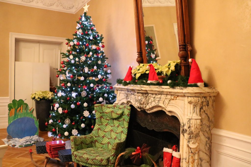 Božična okrasitev v domu.